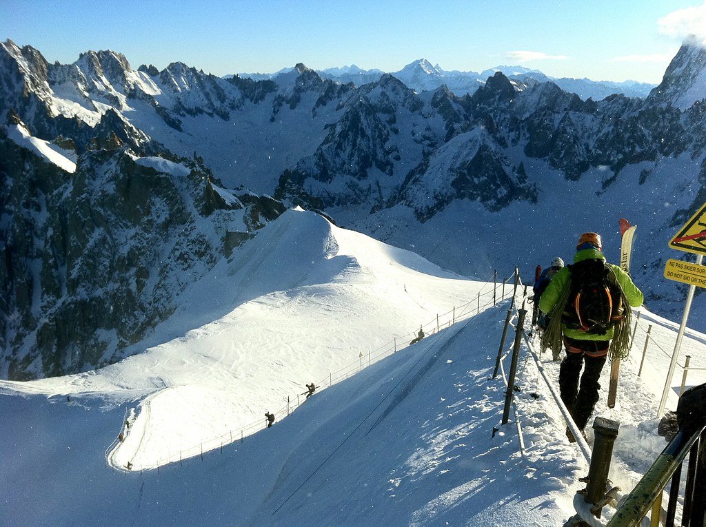 Der Mont Blanc bei Chamonix