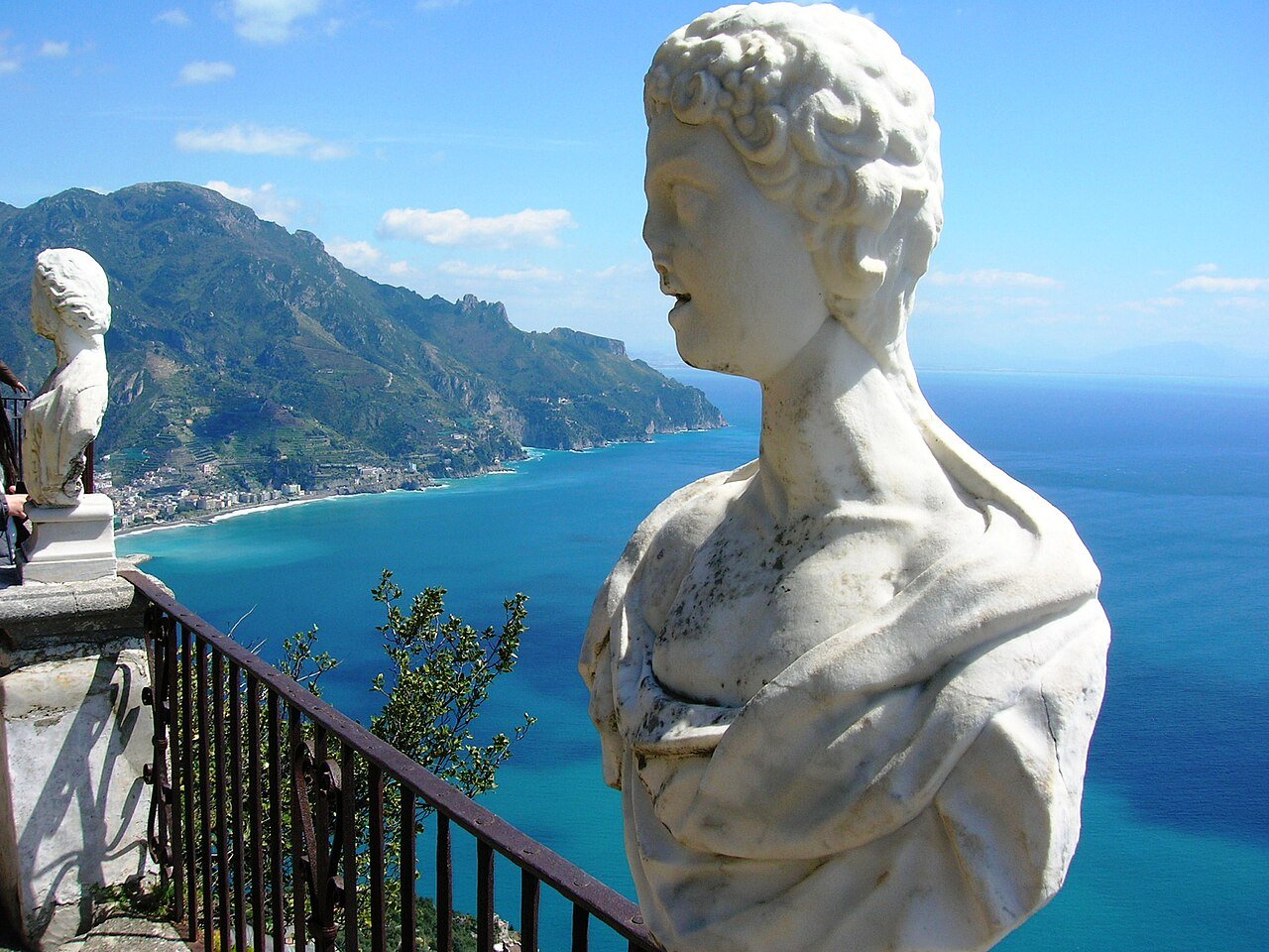 The terrace of Villa Cimbrone in Ravello