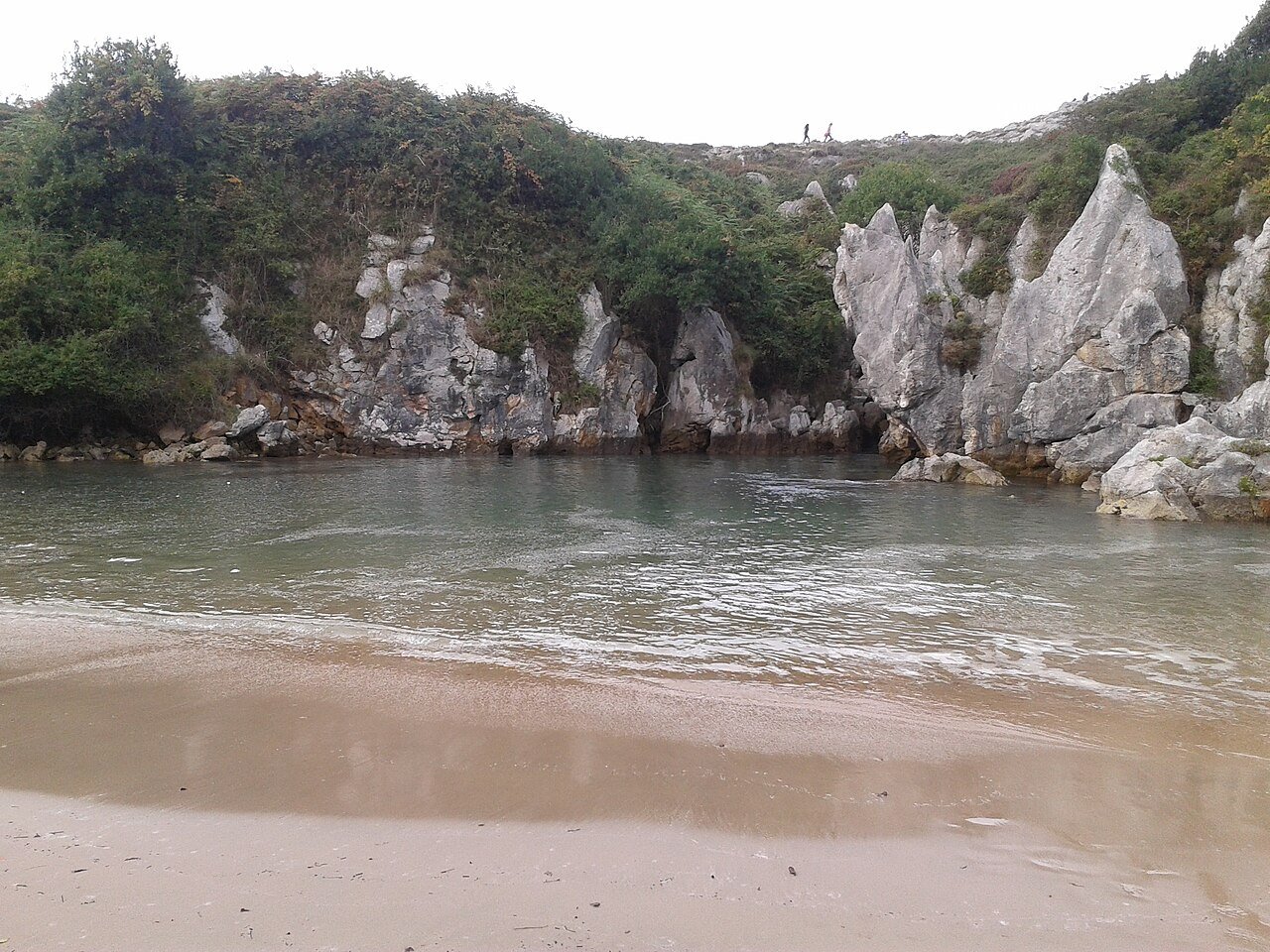 Gulpiyuri inland beach in Asturias