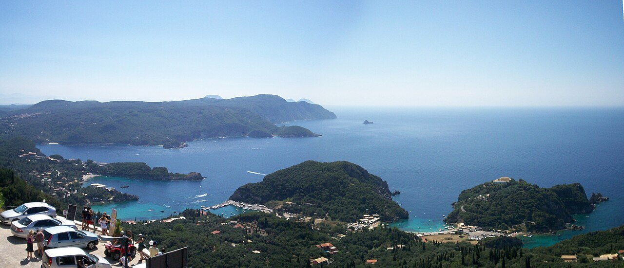 The coves of Paleokastritsa on Corfu
